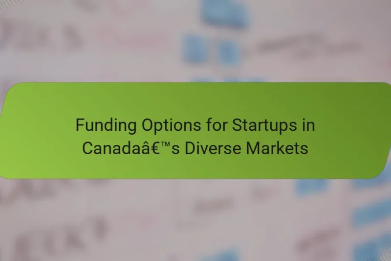 Funding Options for Startups in Canada’s Diverse Markets