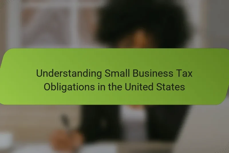 Understanding Small Business Tax Obligations in the United States