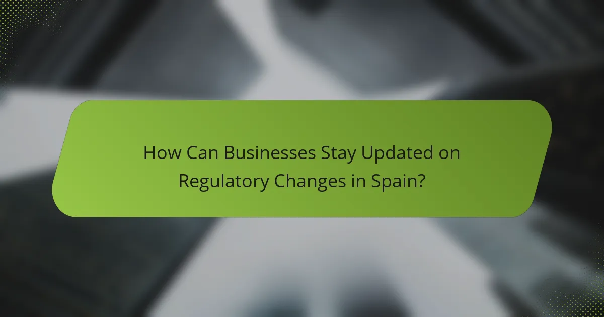 How Can Businesses Stay Updated on Regulatory Changes in Spain?