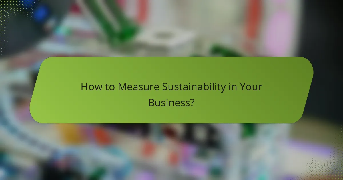 How to Measure Sustainability in Your Business?