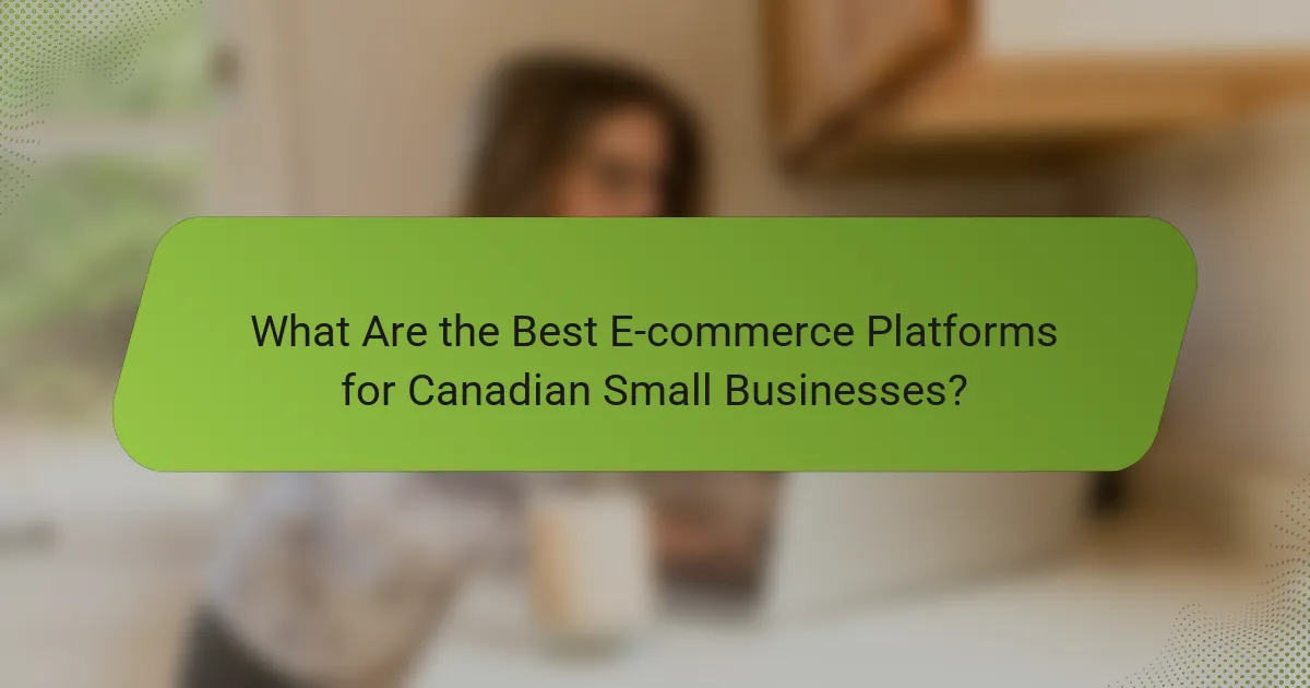 What Are the Best E-commerce Platforms for Canadian Small Businesses?