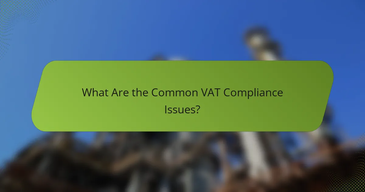 What Are the Common VAT Compliance Issues?