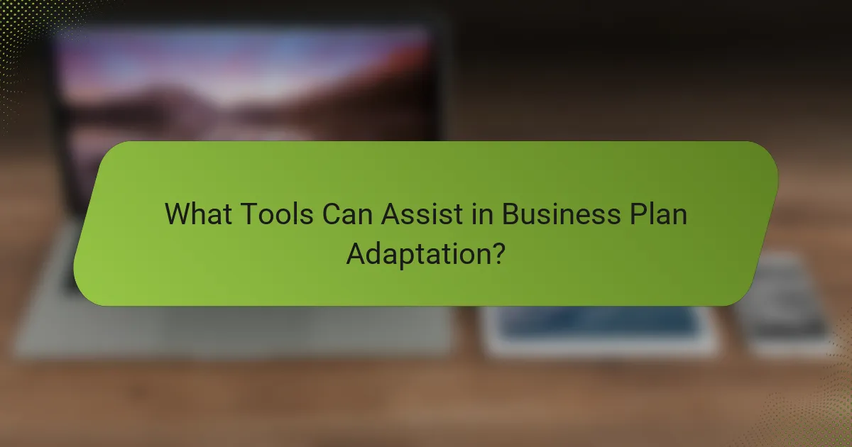What Tools Can Assist in Business Plan Adaptation?
