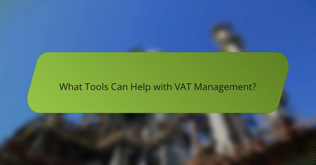 What Tools Can Help with VAT Management?