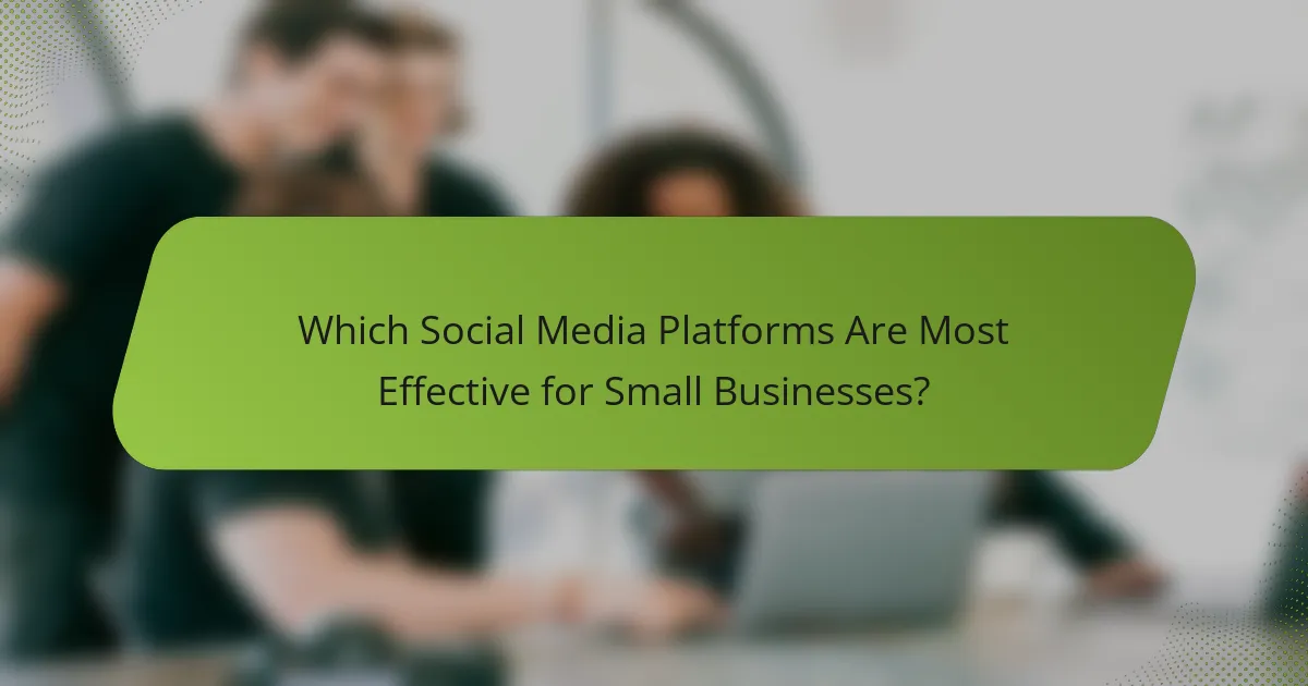 Which Social Media Platforms Are Most Effective for Small Businesses?